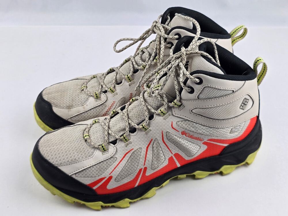 Columbia Grove Heights MID Outdry Waterproof Men Size 10 White Orange Shoes Boot